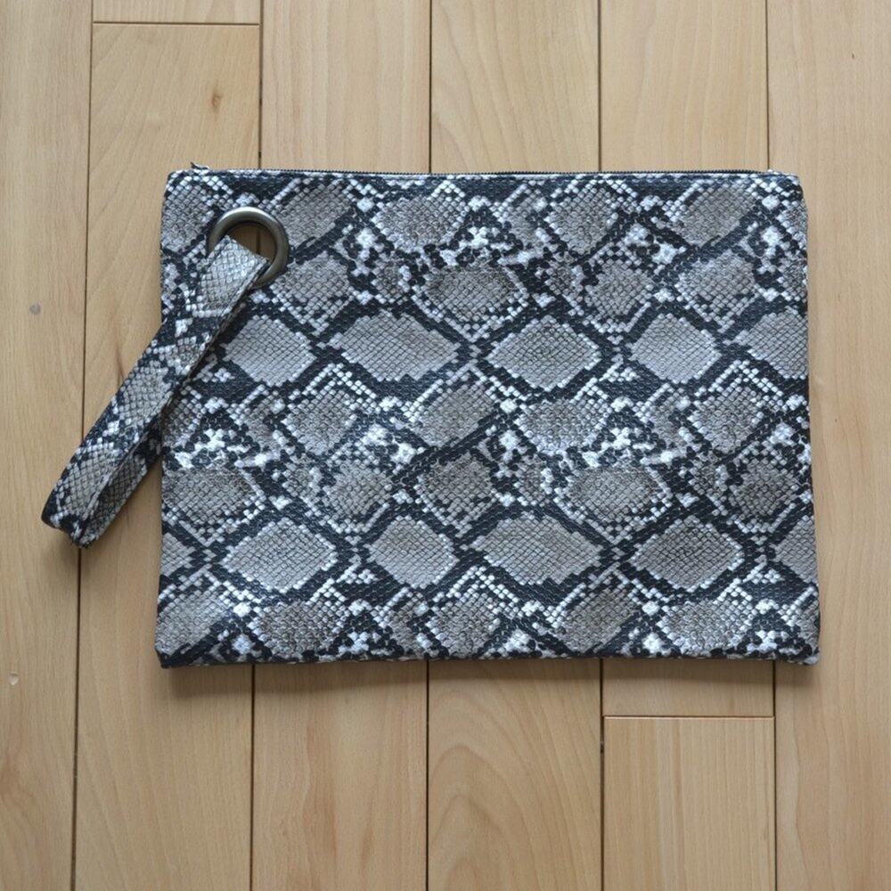Wristlet Clutch Wallet Snakeskin Pattern Unknown Brand Never Used